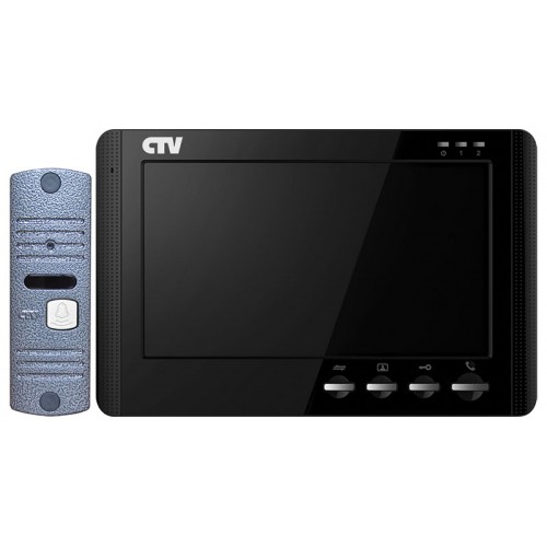 Комплект видеодомофона CTV-DP1704MD, черный
