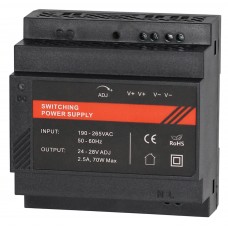 ST-PS203DDL-BK Б.п. 24 VDC/ 2,5 A, крепление на DIN-рейку, черный