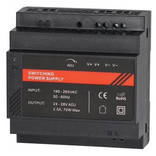 ST-PS203DDL-BK Б.п. 24 VDC/ 2,5 A, крепление на DIN-рейку, черный