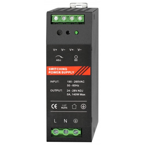 ST-PS205DDX-BK Б.п. 24 VDC/ 5 A, крепление на DIN-рейку, черный