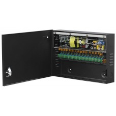 ST-PS116DMX-BK Б.п. 12 VDC/ 16 A, 16 каналов, металлический корпус 305х205х50 мм, черный