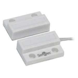 ST-DM110NO-WT Магнитоконтактный датчик, НР, белый, накладной для деревянных дверей