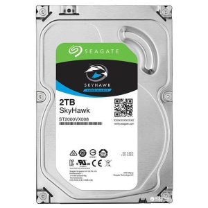 Жесткий диск для видеонаблюдения  2Tb Seagate SkyHawk SATA3 3.5" 64Mb ST2000VX008