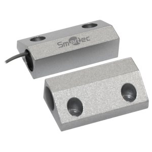 ST-DM130NC-SL Магнитоконтактный датчик, НЗ, серебряный, накладной для металлических дверей.