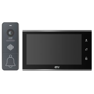 Комплект видеодомофона CTV-DP4707IP, черный