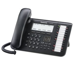 KX-DT546RU-B Цифровой системный телефон, большой ЖК-дисплей (6 строк) с подсветкой и с поддержкой