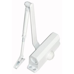 ST-DC003-WT Доводчик двери c тягой EN 3, 40 - 65 кг, 950 мм, 2-х скор., WT - белый