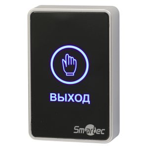 ST-EX020LSM-BK Кнопка выхода сенсорная, черная, накладная, пластик, НЗ/НР контакты, 12-24 В(DC)