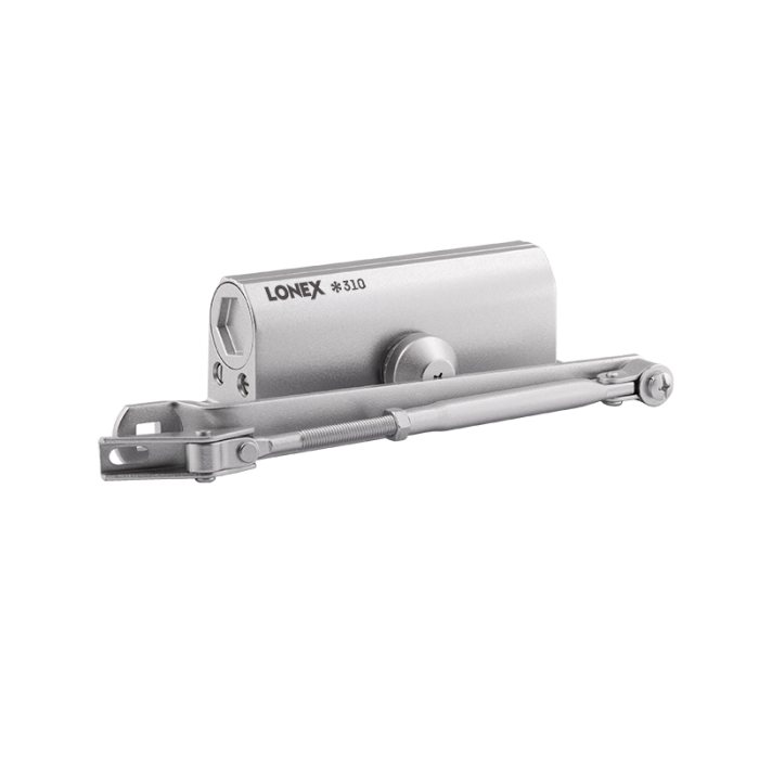Доводчик дверной LONEX 310 (от 15 до 60 кг) (серебро) морозостойкий